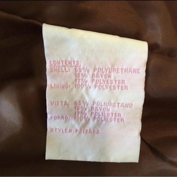 Jessica Simpson Brown Collared Girls Leather Jacket - Picture 11 of 11